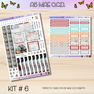 Kit # 6  A5 MAE O.C.D. (Organized Compact Dashboard)