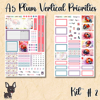Kit # 2       A5 Plum Paper Vertical Priorities