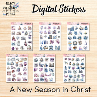 A New Season in Christ   DIGITAL STICKERS