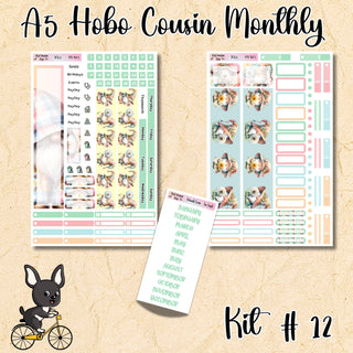 Kit 12    A5 Hobonichi Cousin ANY Monthly Kit