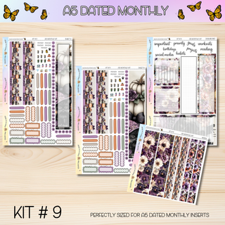 Kit # 9 A5 DATED Any Month Monthly Kits