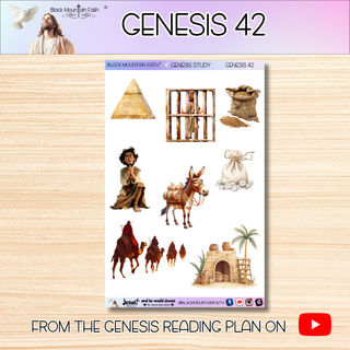 Genesis 42 Genesis Bible Journaling Sticker Sheet