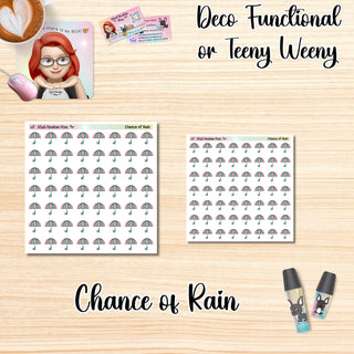 CHANCE OF RAIN Deco Functional/Teeny Weeny