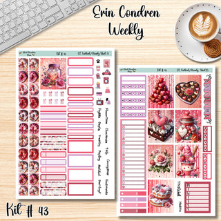 Kit 43       Erin Condren Weekly ( Vertical and Hourly)