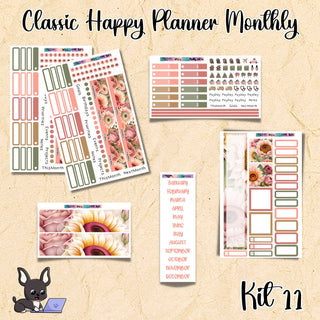 Kit 11        Classic Happy Planner ANY Monthly Kit