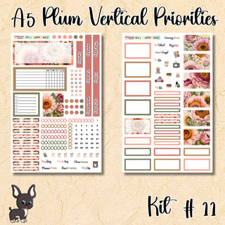 Kit 11       A5 Plum Paper Vertical Priorities