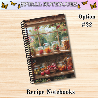 # 22    Kitchen Window   RECIPE Spiral Bound Notebooks