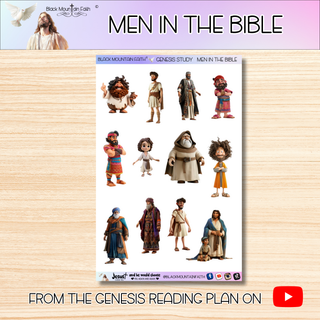 Men in the Bible Genesis Bible Journaling Sticker Sheet