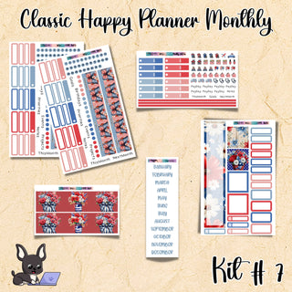 Kit # 7        Classic Happy Planner ANY Monthly Kit