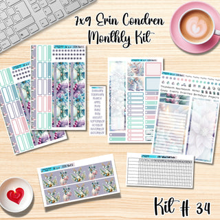 Kit 34       7x9 Erin Condren ANY Month Planner Kit