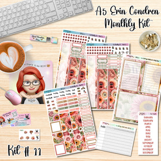 Kit 11        A5 Erin Condren ANY Month Planner Kit