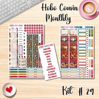 Kit 29    A5 Hobonichi Cousin ANY Monthly Kit