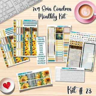 Kit 23       7x9 Erin Condren ANY Month Planner Kit