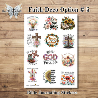 Faith Deco Sticker Full Sheets # 5