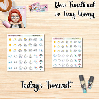 TODAY'S FORECAST Deco Functional/Teeny Weeny