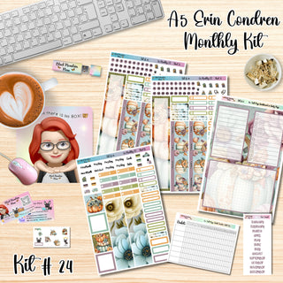 Kit 24        A5 Erin Condren ANY Month Planner Kit