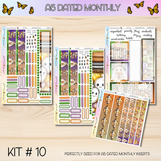 Kit # 10 A5 DATED Any Month Monthly Kits