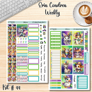 Kit 44       Erin Condren Weekly ( Vertical and Hourly)