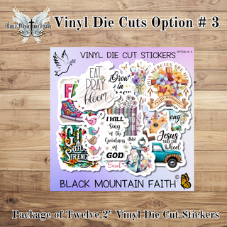 Option # 3      Bible Vinyl Die Cut Stickers