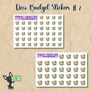 Kawaii Deco Budget Stickers Budget Time 2