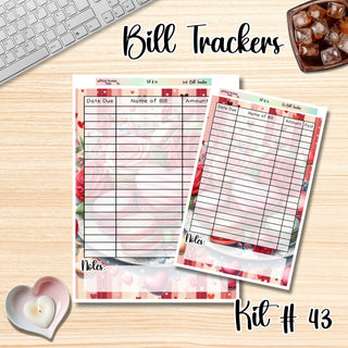 Kit 43    Full Page Bill Tracker