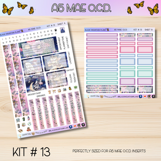 Kit # 13  A5 MAE O.C.D. (Organized Compact Dashboard)