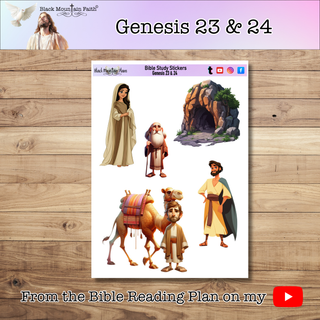 Genesis 23 & 24 Genesis Bible Journaling Sticker Sheet