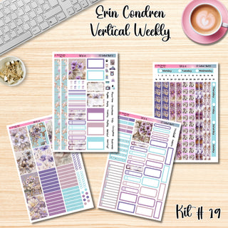 Kit 19       Erin Condren Vertical Planner Weekly Kit