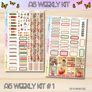 Kit # 1 A5 Weekly Kits