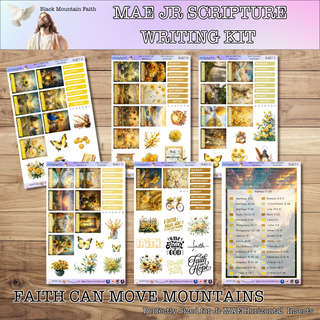 MAE JR.  FAITH CAN MOVE MOUNTAINS Scripture Writing Kit - Horizontal Weekly Kit