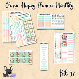 Kit 12        Classic Happy Planner ANY Monthly Kit