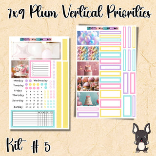 Kit # 5          Plum Paper Vertical Priorities