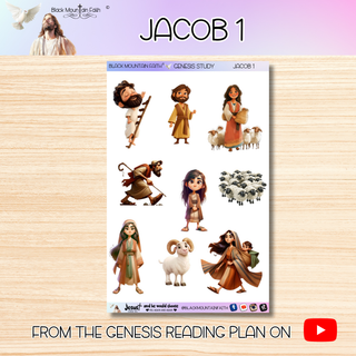 Genesis Jacob 1 Genesis Bible Journaling Sticker Sheet