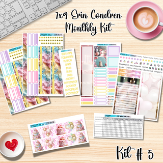 Kit # 5       7x9 Erin Condren ANY Month Planner Kit