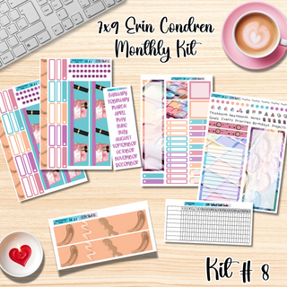 Kit # 8       7x9 Erin Condren ANY Month Planner Kit