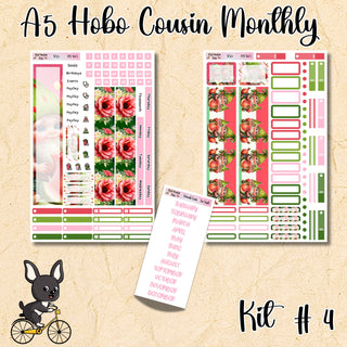 Kit # 4    A5 Hobonichi Cousin ANY Monthly Kit