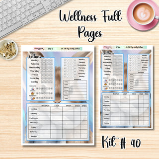 Kit 40        Wellness Full Page Trackers