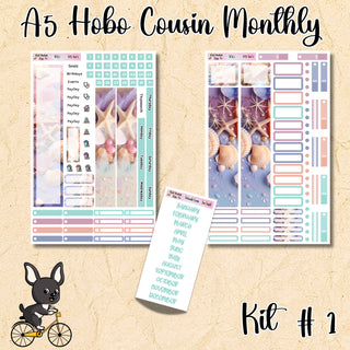 Kit # 1    A5 Hobonichi Cousin ANY Monthly Kit