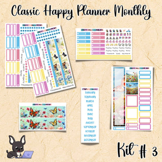 Kit # 3        Classic Happy Planner ANY Monthly Kit