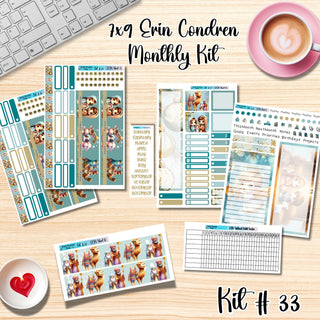 Kit 33       7x9 Erin Condren ANY Month Planner Kit