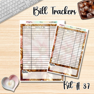 Kit 37    Full Page Bill Tracker