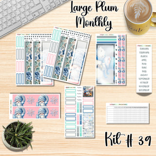 Kit 39        Large Plum Paper ANY Month and Dashboard Page