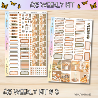 Kit # 3 A5 Weekly Kits