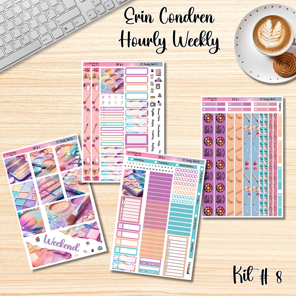 Kit # 8 Hourly Erin Condren Weekly – BlackMountainPlans