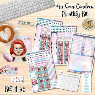 Kit 35        A5 Erin Condren ANY Month Planner Kit