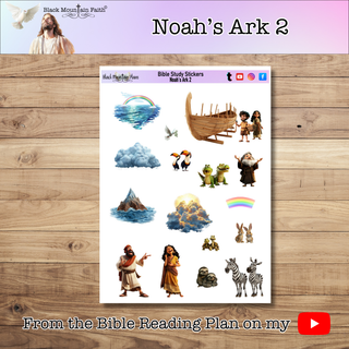 Noah's Ark 2 Genesis Bible Journaling Sticker Sheet
