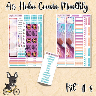 Kit # 8    A5 Hobonichi Cousin ANY Monthly Kit