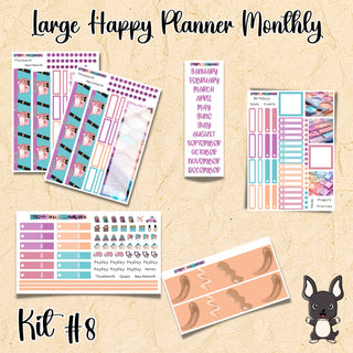 Kit # 8   Large Happy Planner ANY Monthly Kit