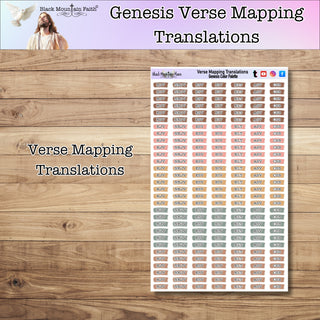 Genesis Verse Mapping Translation Sticker Sheet