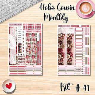 Kit 41    A5 Hobonichi Cousin FEBRUARY Monthly Kit